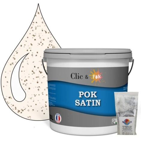 Peinture Effet Pailleté pour Murs & Plafonds - POK PAILLETTE - 10L - Rose Faustine (1/4)