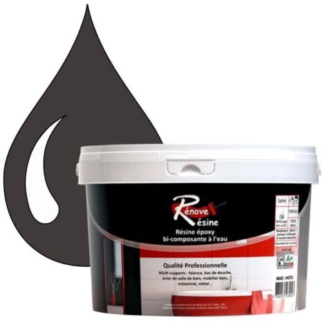 Peinture Résine - RAL 8019 - Brun gris - 0,5L - Brillant - Multi-supports