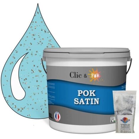 Peinture Effet Pailleté pour Murs & Plafonds - POK PAILLETTE - 10L - Tahiti (1/4)