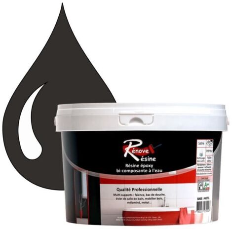 Peinture - Rénove Résine 0.5L - Gris terre d’ombre - Mat - Intérieur (1/4)