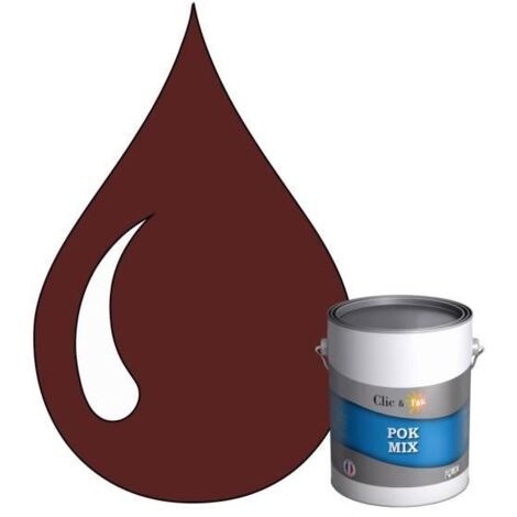 Peinture d'Accroche et Finition 2 en 1 - POK - POK MIX - Acrylique Satinée - RAL 8012 - 1L (1/4)