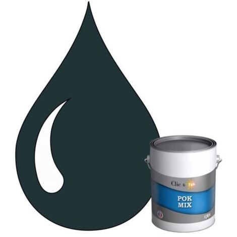 Peinture d'Accroche et Finition 2 en 1 - POK - POK MIX - Acrylique Satinée - RAL 5001 - 1L (1/4)