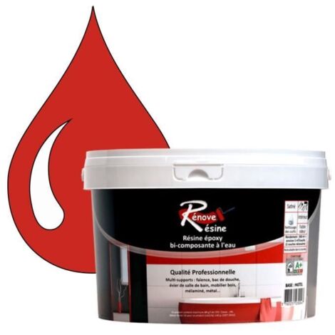 Peinture - Rénove Résine 0.5L - Orangé sang - Brillant - Monocouche - Multi-supports (1/4)