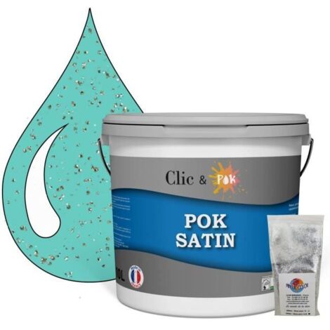 Peinture Effet Pailleté pour Murs & Plafonds - POK PAILLETTE - 10L - Majorque (1/4)