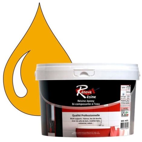 Peinture Résine - RAL 1028 - Jaune melon - 0,5L - Brillant - Multi-supports (1/4)