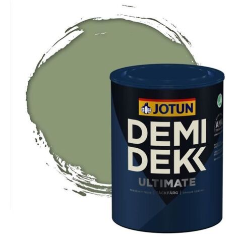 Peinture Bois - DEMI DEKK ULTIMATE - Satinée - RAL 6021 - 0,75L - Extérieur/Intérieur (1/2)