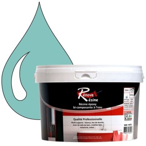 Peinture Résine - Rénove Résine 0.5L - Vert clair - Brillant - Multi-supports (Carrelage, Faïence) (1/4)