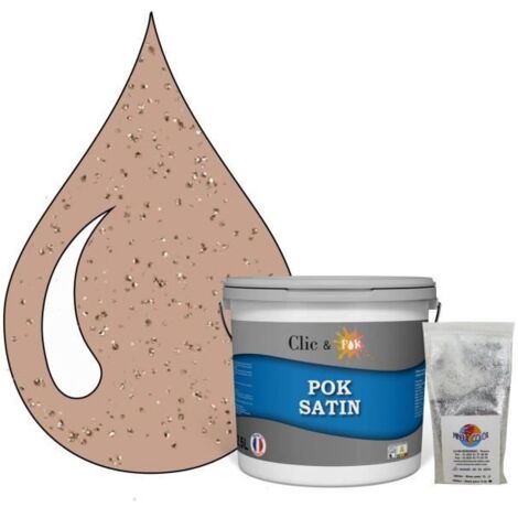 Peinture Effet Pailleté pour Murs & Plafonds - POK PAILLETTE - 2,5L - Poterie Claire (1/4)