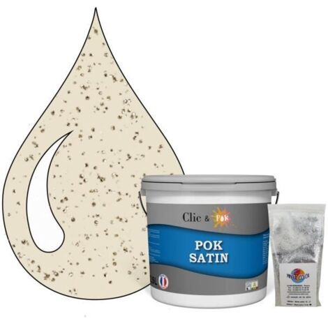 Peinture Effet Pailleté pour Murs & Plafonds - POK PAILLETTE - 2,5L - Vanille (1/4)