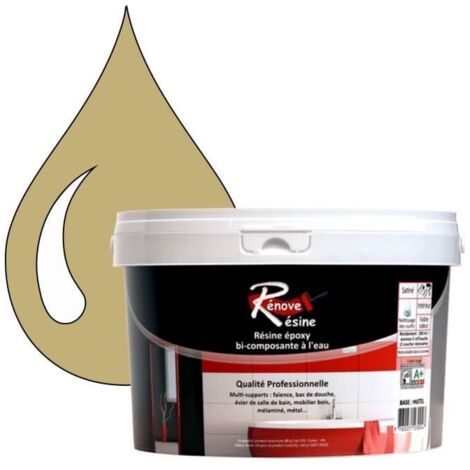 Peinture Résine - Rénove Résine 0.5L - Beige - Brillant - Multi-supports - Intérieur (1/4)