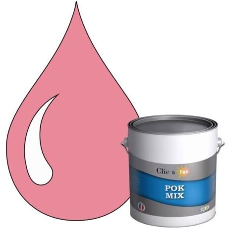 Peinture d'Accroche et Finition Acrylique Satinée - POK - POK MIX Rouge - RAL 3015 - 3L - Intérieur (1/4)