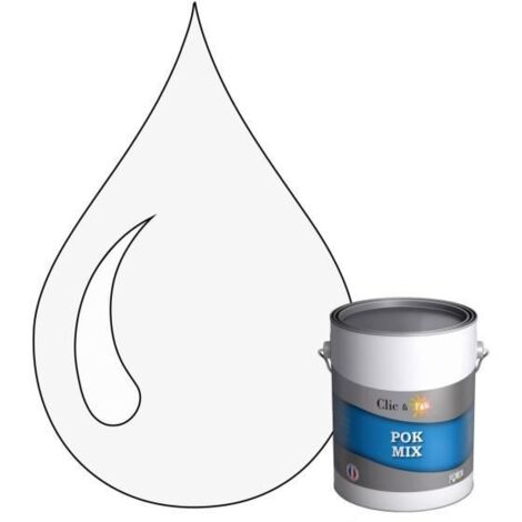 Peinture d'Accroche et Finition Acrylique Satinée - POK - POK MIX - RAL 9016 - 1L - Intérieur (1/4)
