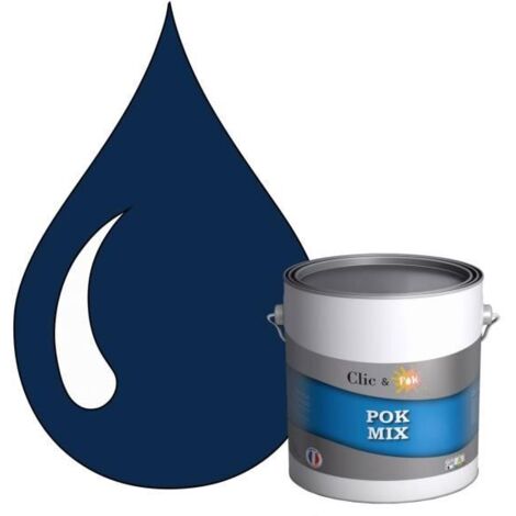 Peinture d'Accroche et Finition 2 en 1 - POK - RAL 5010 - Satinée - 3L - Multi-supports (1/4)