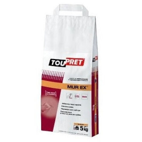 Toupret – Enduit de rebouchage en poudre 15 kg – Très bonne adhérence – Résistant aux chocs – Pour maçonnerie, béton, plâtre - Murex15kg