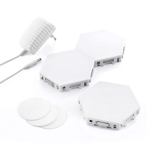 InnovaGoods Set Panneaux LED Modulaires Blanc Pack 3 (1/5)