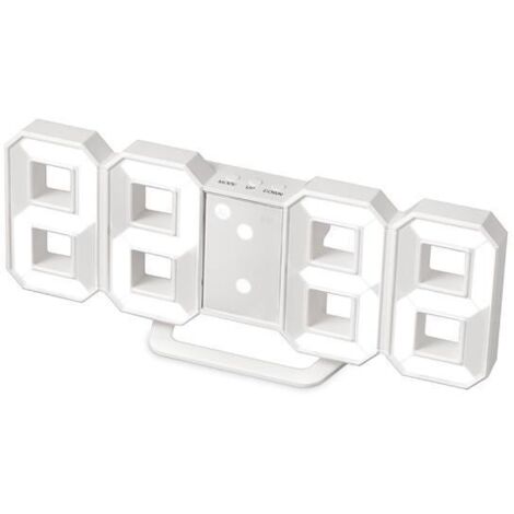 Réveil digital LED - Balvi - Numéros grands - Écran lumineux - 3 niveaux d'intensité - Snooze programmable (1/4)