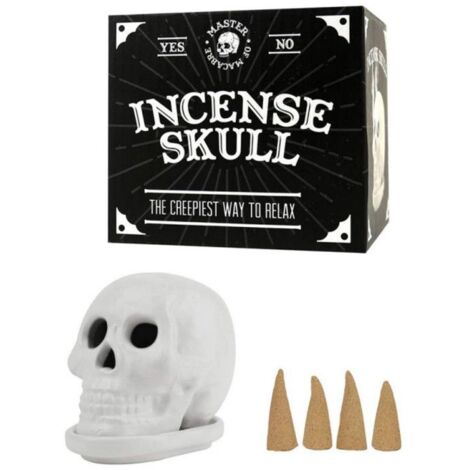 Brûleur d'encens - GIFT REPUBLIC - Tête de mort - Noir - Objets décoratifs - Mixte (1/4)