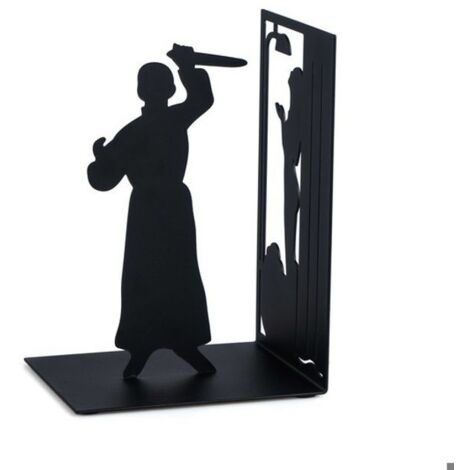 Serre-livres - Balvi - Psycho - Métal - Noir - Design élégant (1/4)