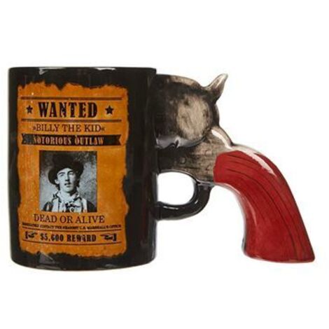 Tasse - Gadget and Gifts - Révolver Wanted - 400 ml - Porcelaine - Non compatible lave-vaisselle (1/4)