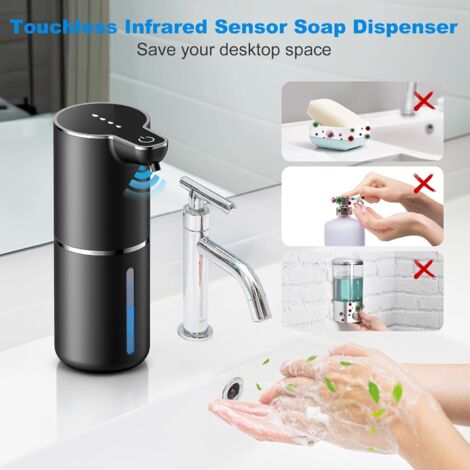 Distributeur De Savon Automatique 400ML Électrique Mousse - USB Rechargeable IPX5 Pour Cuisine Et Salle De Bain