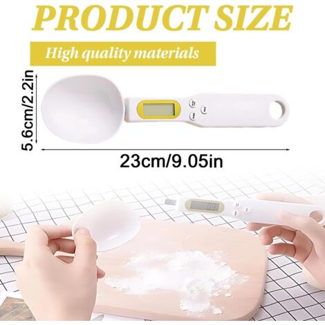 Acheter Cuillère à mesurer numérique 800 g/1 g Cuillère à peser de haute précision Cuillère à mesurer électronique avec écran LCD pour la distribution de condiments alimentaires