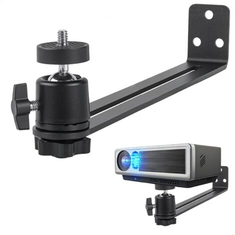 Support Plafond Projecteur Suptek - Rotatif 360° Inclinable 90° Extension 210-540mm Jusqu'à 13,6kg