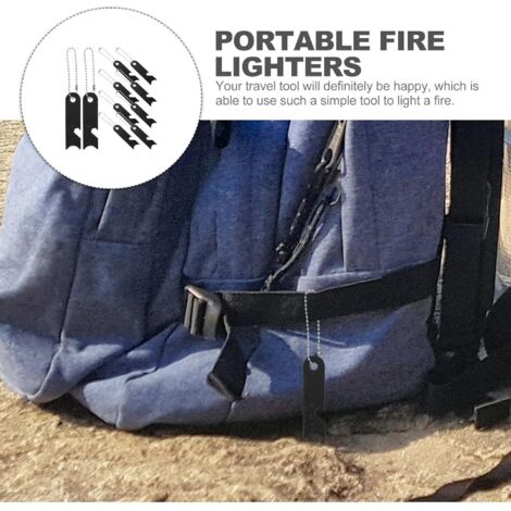 Lot De 11 Grattoirs à Silex En Acier Au Carbone – 20x75x1,2 Mm, 10 G, Pour Camping, Randonnée, Survie