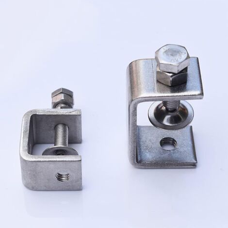 Pince Robuste Acier Inoxydable, 2 Pièces Serre-Joints C, Pince C