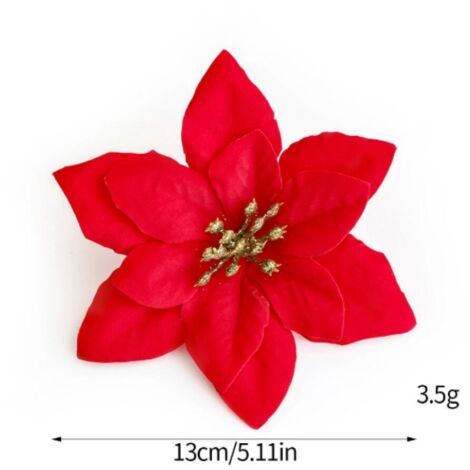Vente en gros de poinsettia artificiel de Noël de haute qualité Arrangement de p Vente en gros de poinsettia artificiel de Noël de haute qualité Arrangement de p