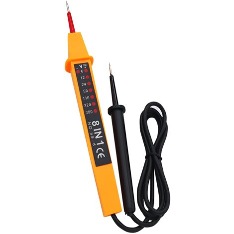 Testeur De Tension Électrique CABLEPELADO - 6-380V CC/CA, Câble 80 Cm, Écran LCD - Pour Électriciens, Bricoleurs