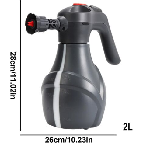 SPTA Pulvérisateur à Mousse à Pression, 2,25 l, pulvérisateur électrique sous Pression de Savon pour Voiture, pulvérisateur à Pompe sans Fil, Nettoyeur Haute Pression avec shampooing de Lavage de