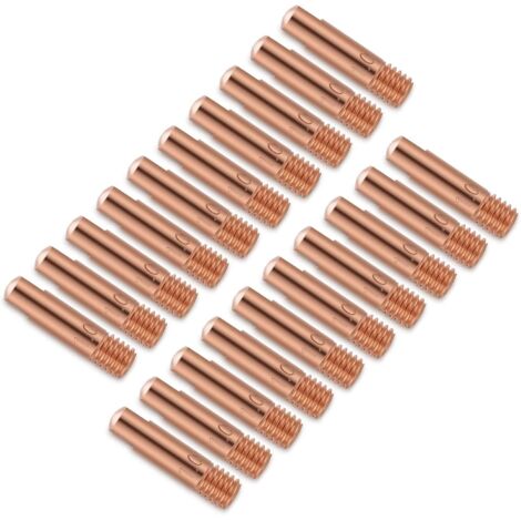 20Pcs Buses de Soudage MIG, Soudage Torche Pointe de, 1.0mm Embouts de en Cuivre, Soudure Pointe de Tube pour 15AK MIG/MAG Torche de Soudage
