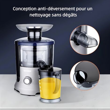 Presse-Agrumes Manuel Professionnel - Extracteur De Jus Force Industrielle En Acier Inox - Pour Orange, Citron, Grenade - 5