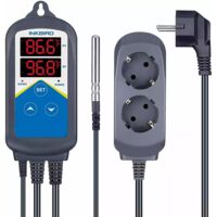 Regulateur de Temperature Prise Thermostat Numerique Pour Chauffage Avec Sonde et Réglage du double cycle horaire INKBIRD ITC-306T
