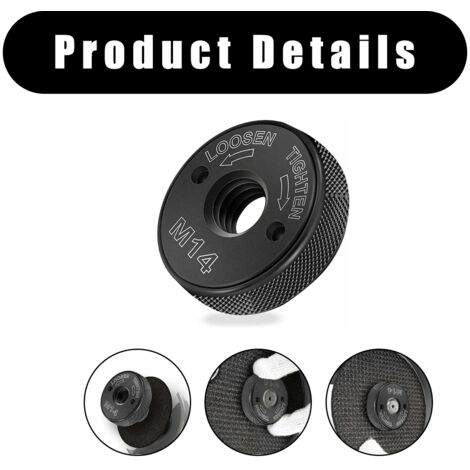 M14 Schnellspannmuttern für Winkelschleifer, selbstspannend, schnelles Klemmen, Schnellspannmutter-Kit für Dewalt Milwaukee Makita Bosch (1 x Silber M14 Schnellspannmuttern für Winkelschleifer, selbstspannend, schnelles Klemmen, Schnellspannmutter-Kit für Dewalt Milwaukee Makita Bosch (1 x Silber