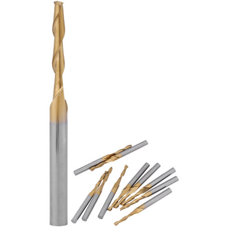 Produktbild von Afunta Kugelfräser-Set 12 Stück – 3,175 Mm Schaft, 3 Mm Schneidedurchmesser, 17 Mm Nutlänge, Wolframstahl, Für Holz Und Gravur