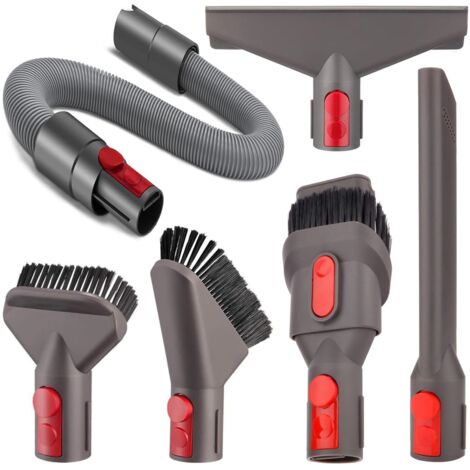 Set aus 6 Dyson-Bürstenzubehör mit Verlängerungsschlauch für Dyson GEN5, G5, V15, V12, V11, V10, V8, V7, zum schnellen Reinigen von Dichtungen, Ecken, Bettfüßen und Tierhaaren (1/5)