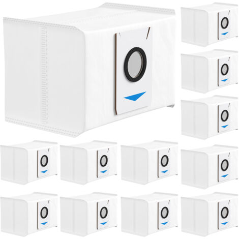 Packung mit 12 Beuteln für ECOVACS DEEBOT X1 OMNI Turbo T10 T20 Omni T20/T20 Max/T20 Pro/X&T Series Staubsaugerroboter, 4-lagige effektive Filtration (1/5)