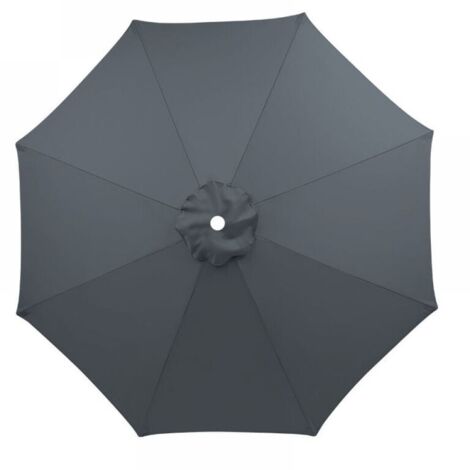 (Grau) Ersatzbezug für 3-m-Sonnenschirme, wasserdicht, UV-beständig, aus austauschbarem Material, waschbar, atmungsaktiv (1/5)
