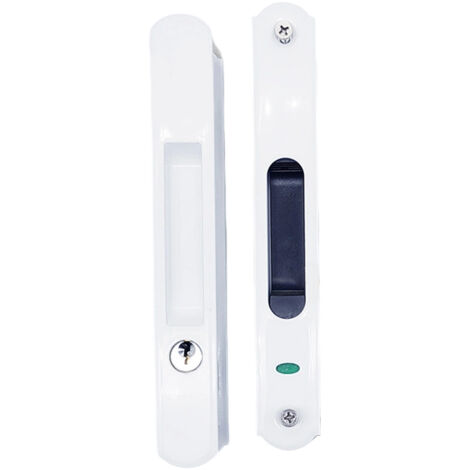 Einfaches Verriegelungsschloss, modernes Design, eingebaut, Schiebetür, Fensterhaken, Türschloss-Set, modernes mobiles Schloss (1/5)