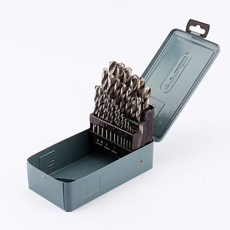 25 Stück Metallbohrer-Set HSS HSS-Metallbohrer, 1-13mm Mischbohrer für Beton, Mauerwerk, Sandstein, Kalkstein Zubehör Bohrersets für Metall HSS Metallbohrer HSS Master (1/5)