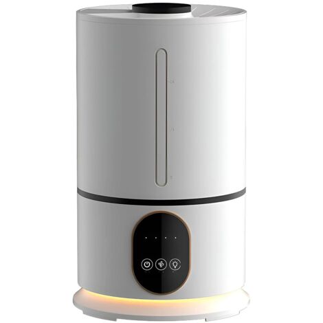 Feuchtigkeitsspender 4 l, großes Nebelvolumen, für Zuhause oder Büro, USB, Hochfrequenz, farbige Atmosphäre, Nachtlicht (1/5)