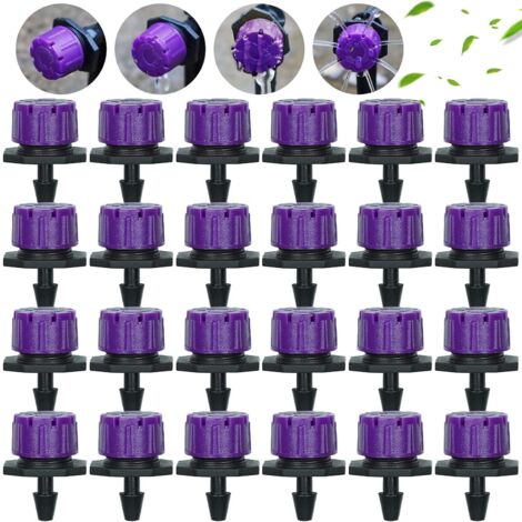 100 Stück verstellbare Tropfer Bewässerung, Bewässerungssprühköpfe, Tropfbewässerung, Tropfer, Micro-Sprinkler, Emittent, Tropfsystem für Hausgarten, Terrasse (1/5)