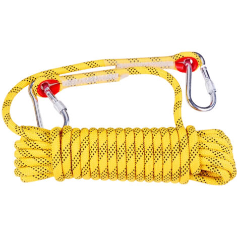 30 m x 12 mm Fluchtleine reißfest mit 2 Karabinern – für Klettern, Wandern, Rettung (1/5)