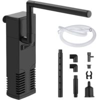 Innenfilter für Aquarium, Interner Filter für Aquarium, Aquarium-Pumpe für kleines Becken, Süßwasser- oder Tropen-Aquarien, Schildkrötenbecken