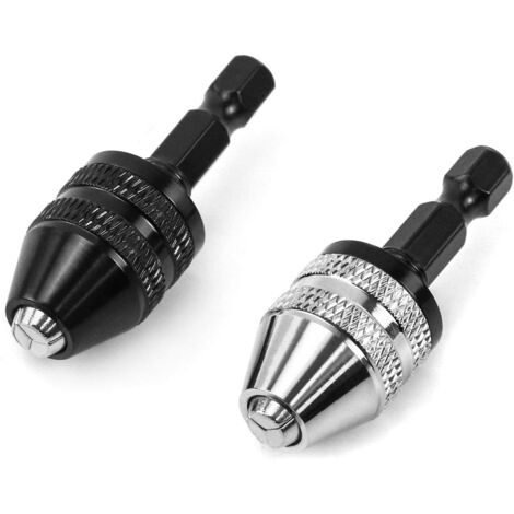 Mini broca hexagonal de acción rápida de 1/4" para destornilladores inalámbricos, rango de 0,3 a 6,5 mm, 2 piezas (1/5)
