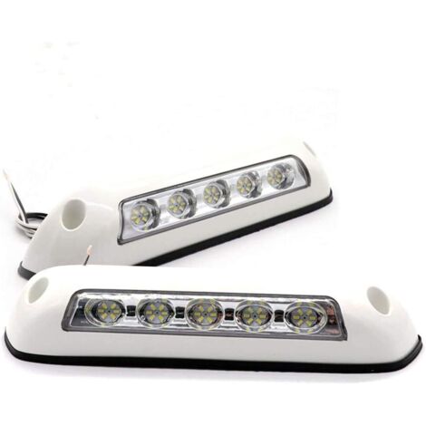 luces LED para toldo de caravana, 12 V, impermeables, para porche, lámparas de pared interiores para caravanas, autocaravanas, barcos, yates, remolques y camiones. (1/5)