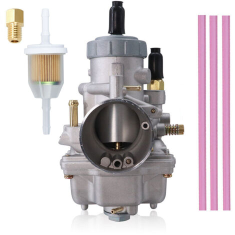 Carburador de motocicleta PWK de 34 mm para Keihin, Honda, Yamaha, Suzuki, Kawasaki, KTM gy6, 125 cc, 150 cc, 170 cc, 200 cc, 250 cc, 300 cc, 2T, 4T, cromado (1/5)