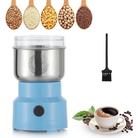 Molinillo multifuncional de 200 W y 14500 rpm, cafetera ultrafina, molinillo eléctrico portátil de granos de café con capacidad de 300 ml, acero inoxidable, para secar materiales, especias, hierbas y 