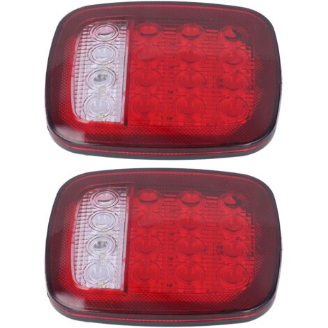Piezas de luz trasera, luz de freno trasera, intermitente de 16 LED, luz de marcha atrás, aptas para Jeep Wrangler TJ CJ JK (1/4)